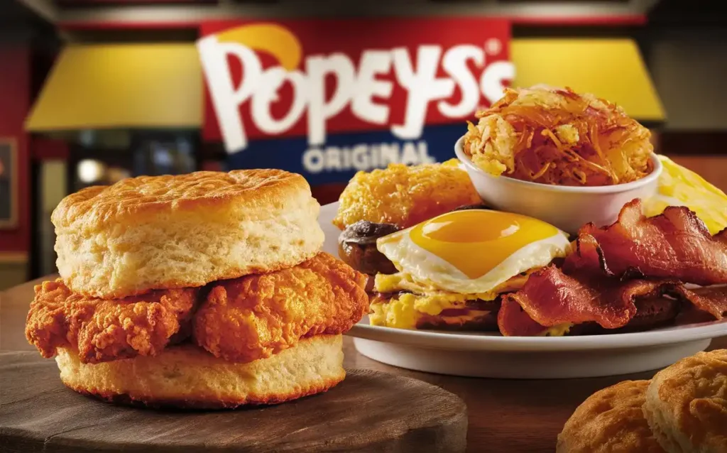Popeyes breakfast menu
