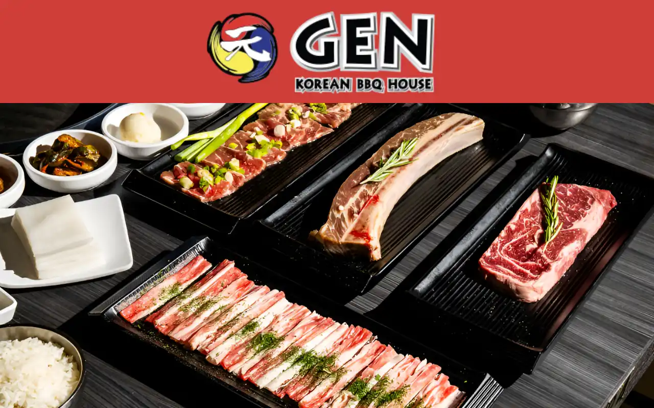 gen korean bbq menu