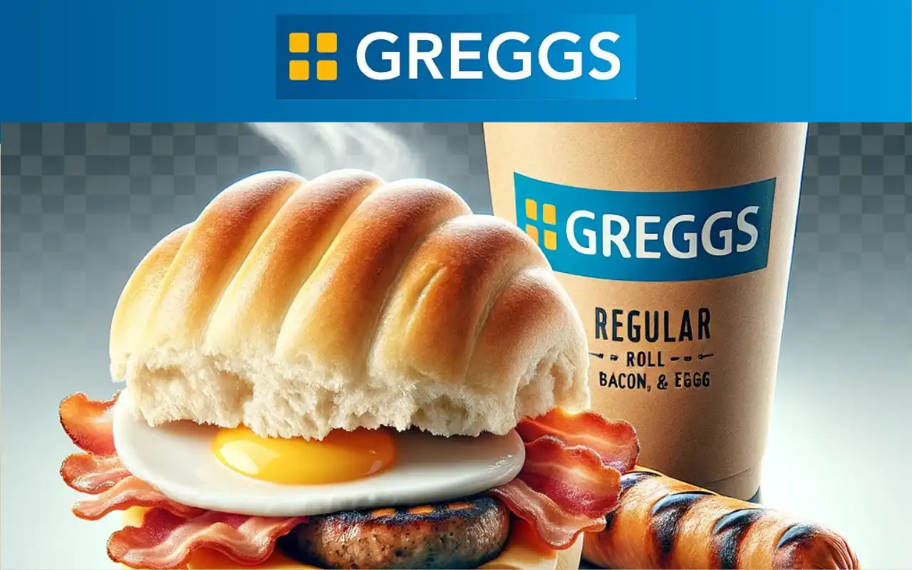 greggs breakfast menu