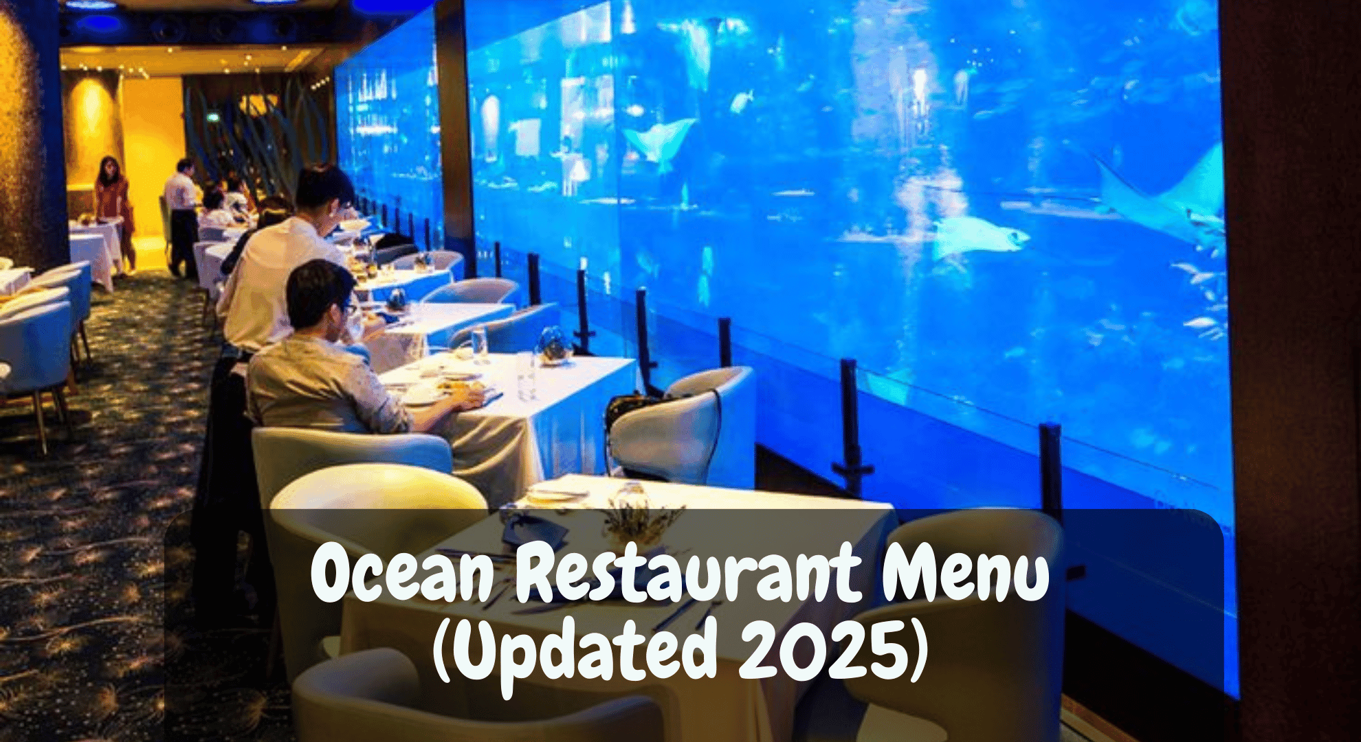 Ocean Restaurant Menu (Updated 2024)